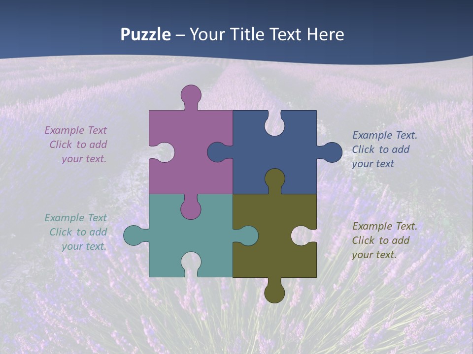 Blooming Lavender Scenic PowerPoint Template