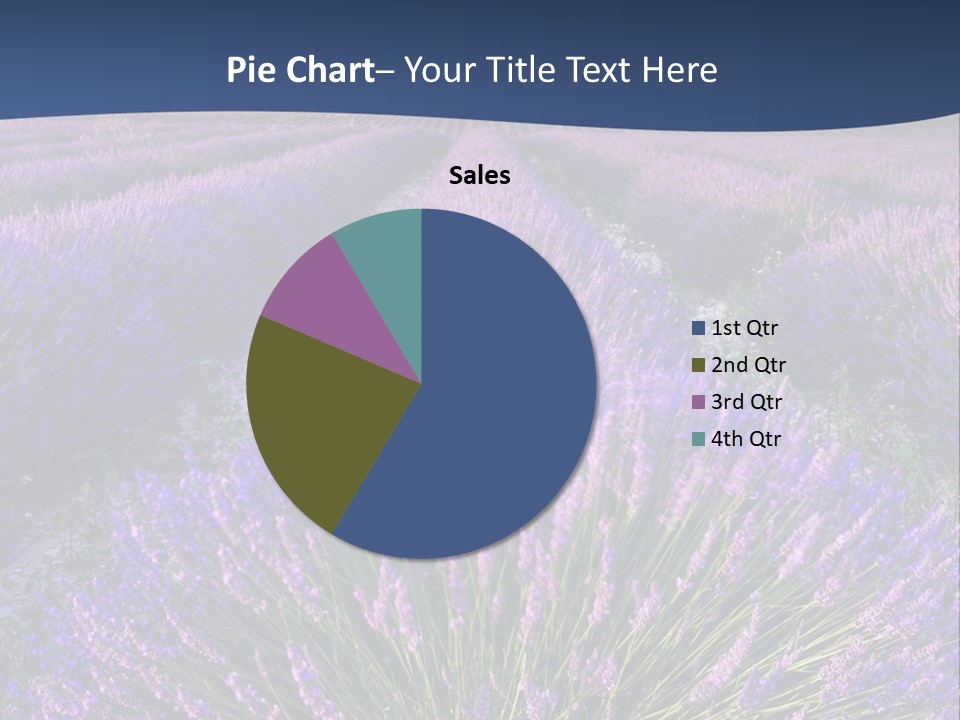Blooming Lavender Scenic PowerPoint Template