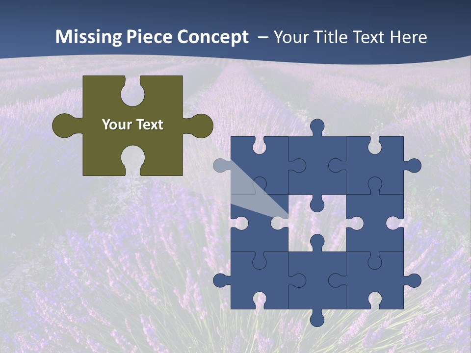 Blooming Lavender Scenic PowerPoint Template