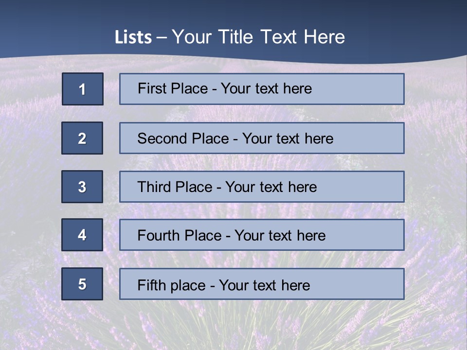 Blooming Lavender Scenic PowerPoint Template