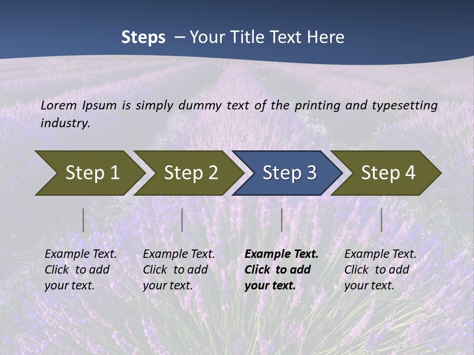 Blooming Lavender Scenic PowerPoint Template