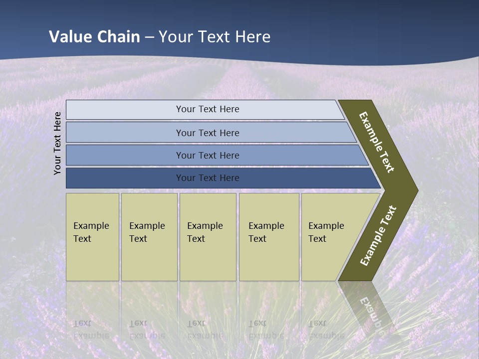 Blooming Lavender Scenic PowerPoint Template