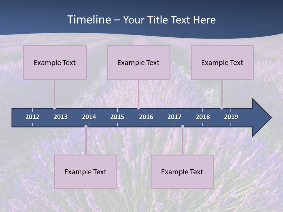 Blooming Lavender Scenic PowerPoint Template