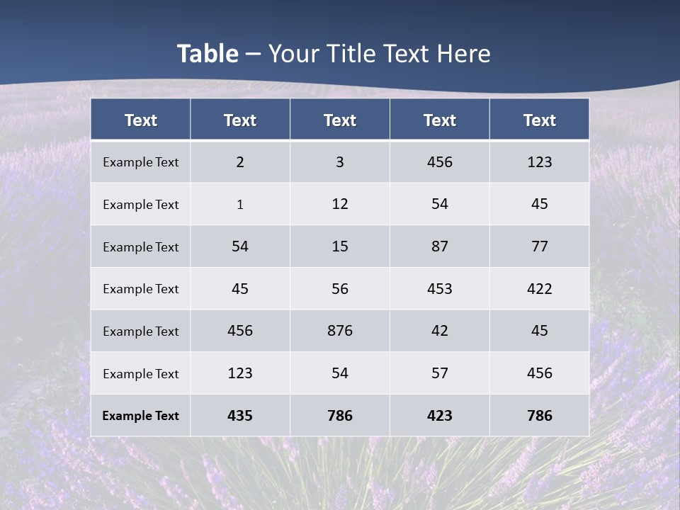 Blooming Lavender Scenic PowerPoint Template