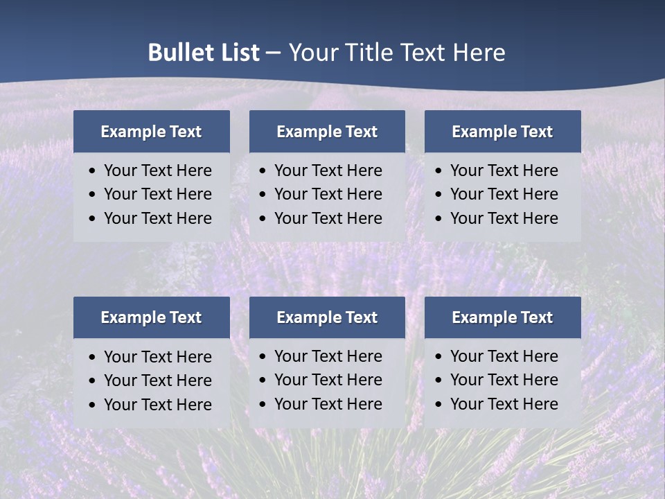 Blooming Lavender Scenic PowerPoint Template