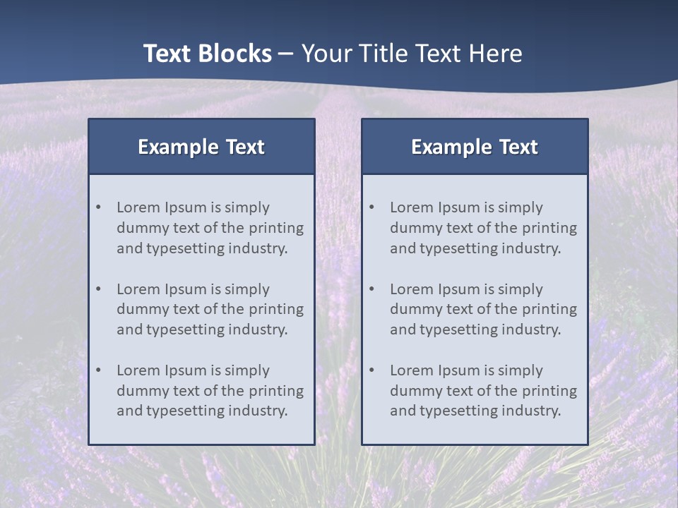 Blooming Lavender Scenic PowerPoint Template