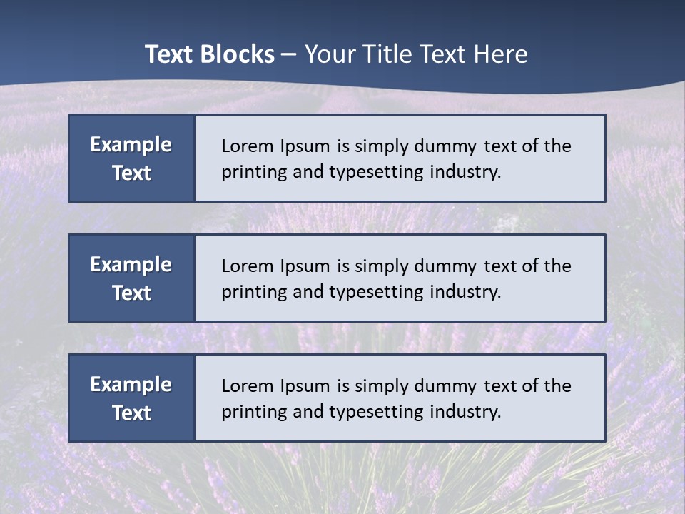 Blooming Lavender Scenic PowerPoint Template