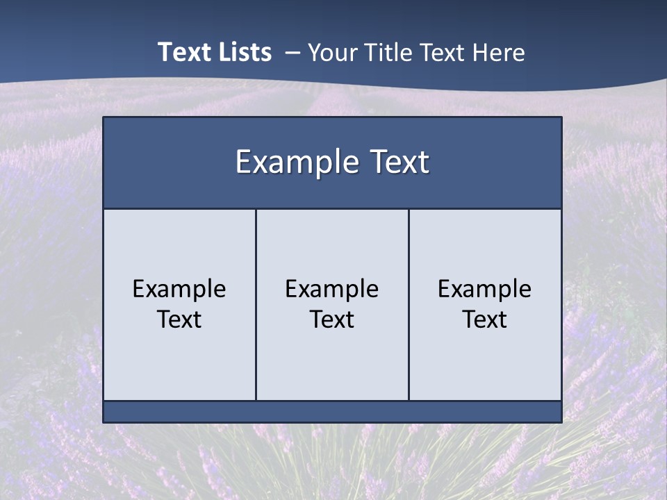 Blooming Lavender Scenic PowerPoint Template