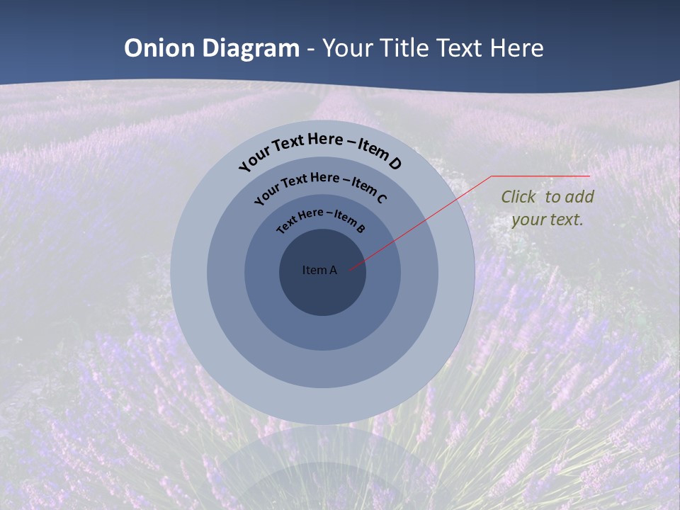 Blooming Lavender Scenic PowerPoint Template