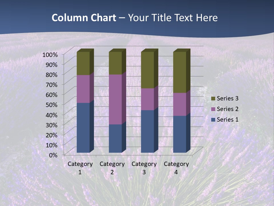 Blooming Lavender Scenic PowerPoint Template
