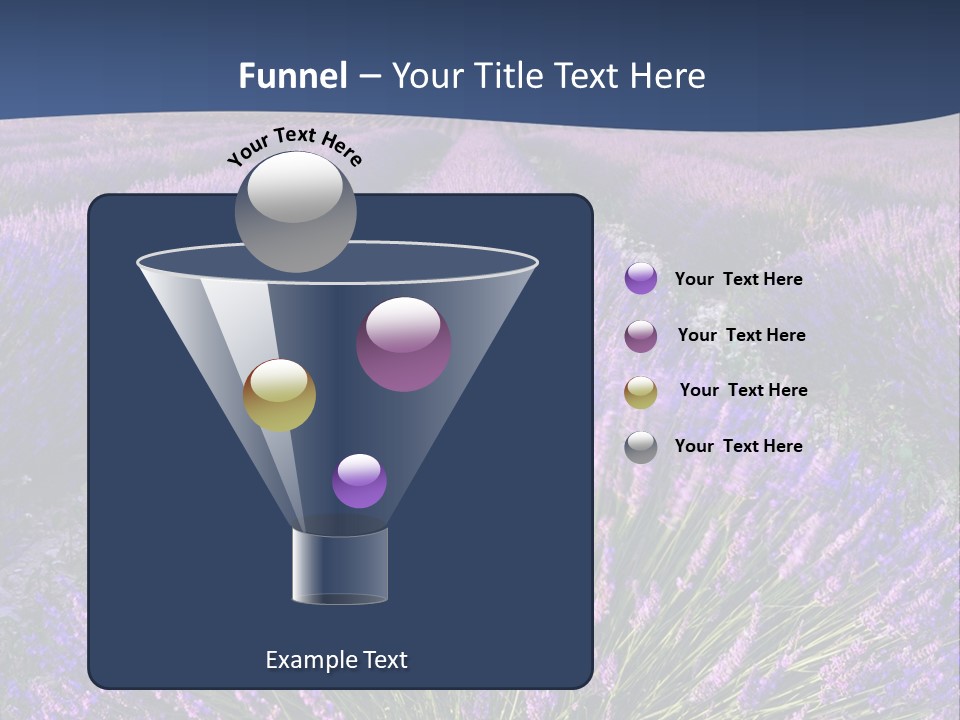 Blooming Lavender Scenic PowerPoint Template