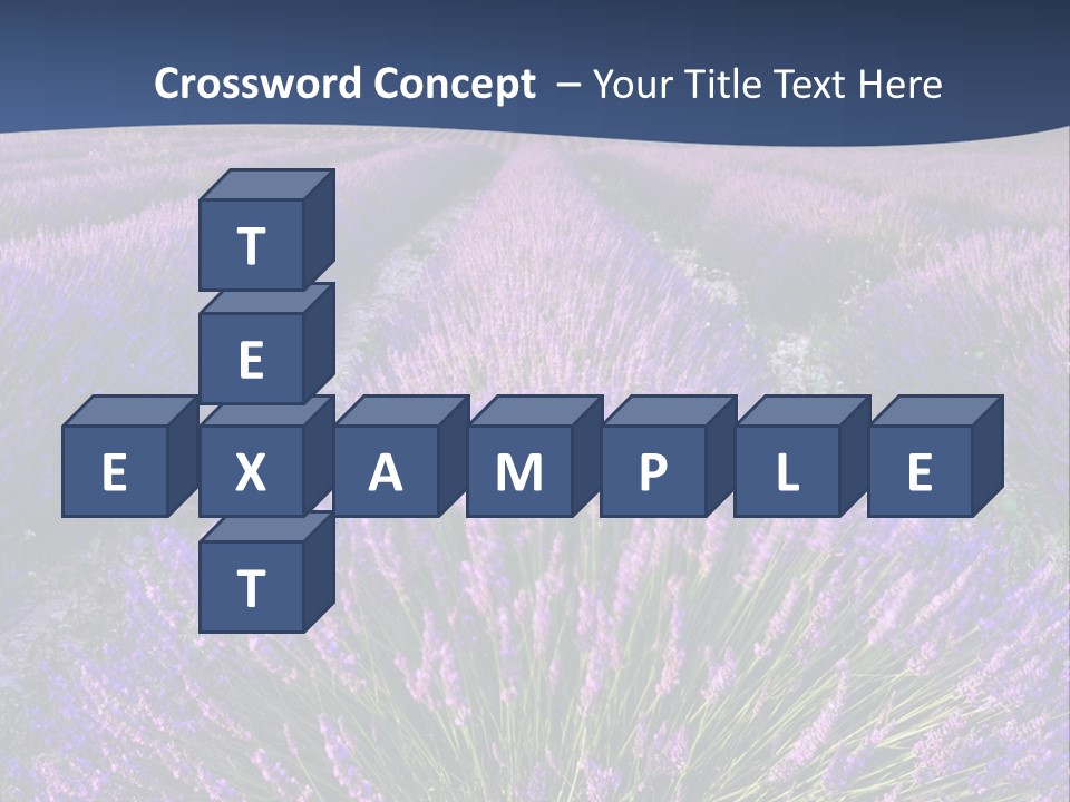 Blooming Lavender Scenic PowerPoint Template