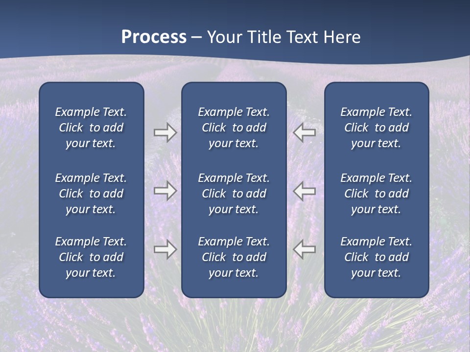 Blooming Lavender Scenic PowerPoint Template