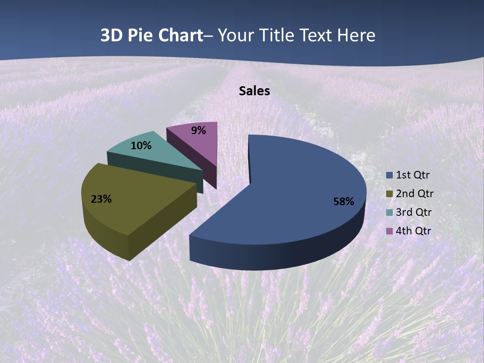 Blooming Lavender Scenic PowerPoint Template