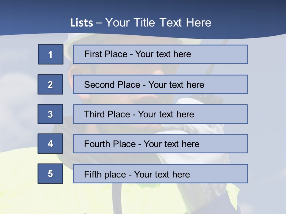 Walkietalkie Wear Site PowerPoint Template