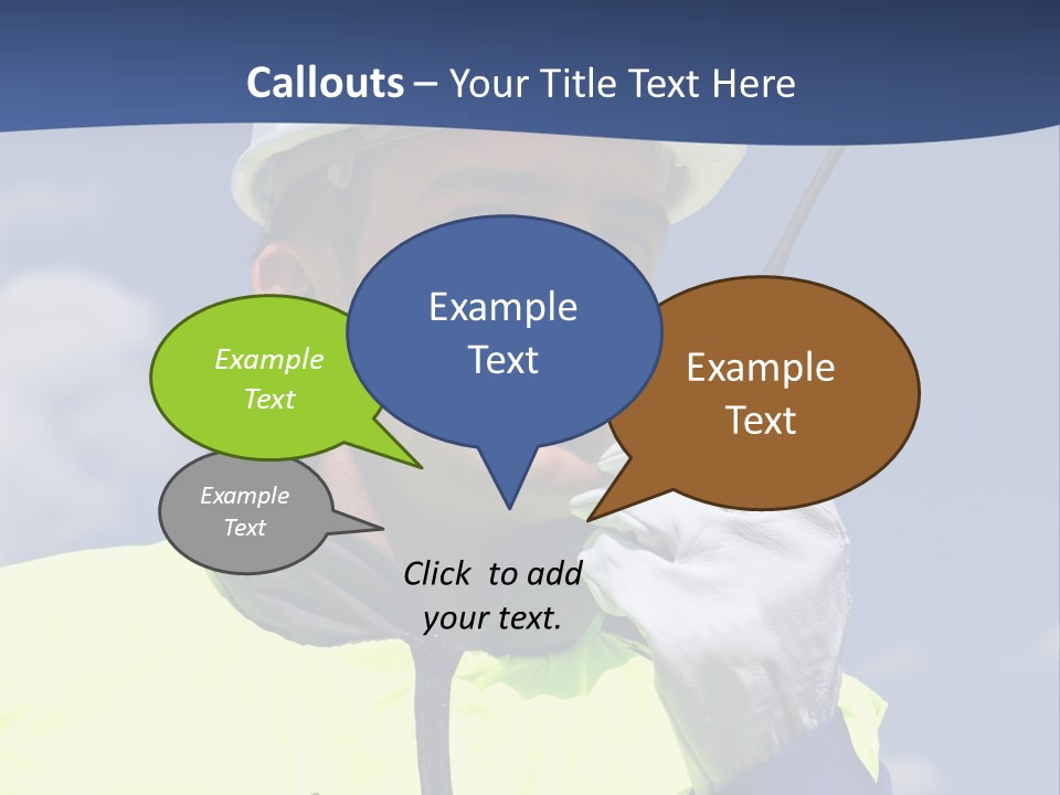 Walkietalkie Wear Site PowerPoint Template