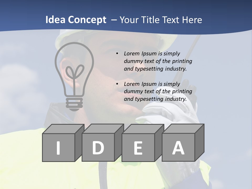 Walkietalkie Wear Site PowerPoint Template