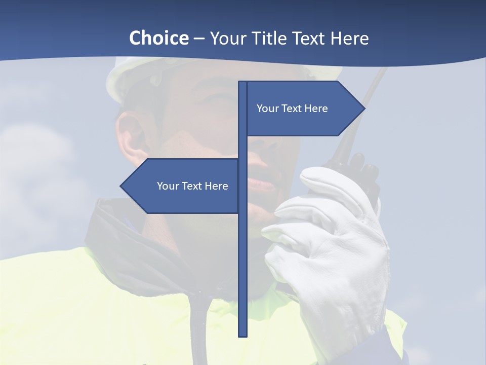 Walkietalkie Wear Site PowerPoint Template