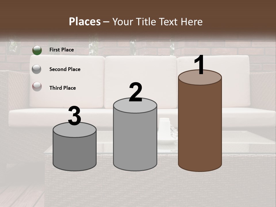 Hardwood Yard Pillow PowerPoint Template