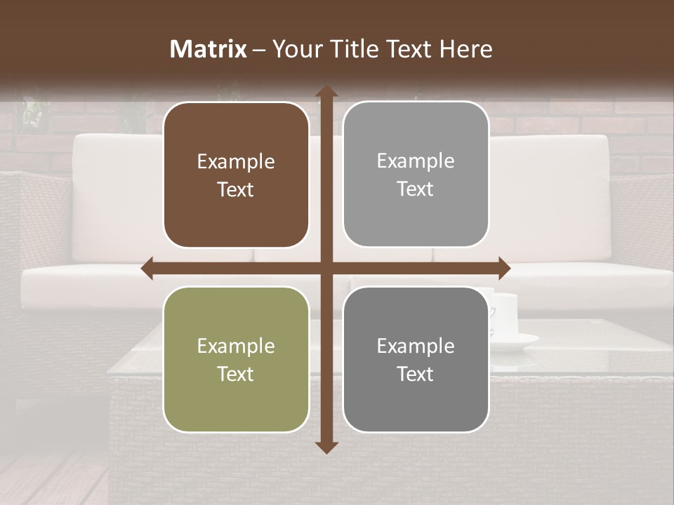 Hardwood Yard Pillow PowerPoint Template