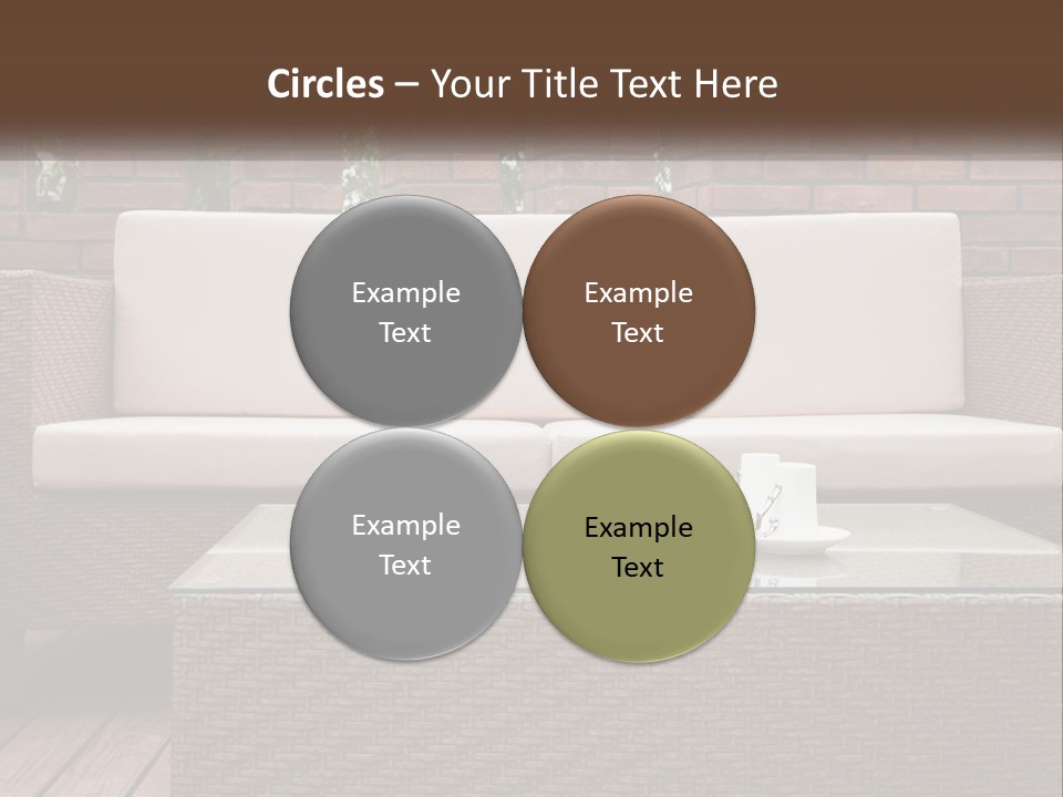 Hardwood Yard Pillow PowerPoint Template