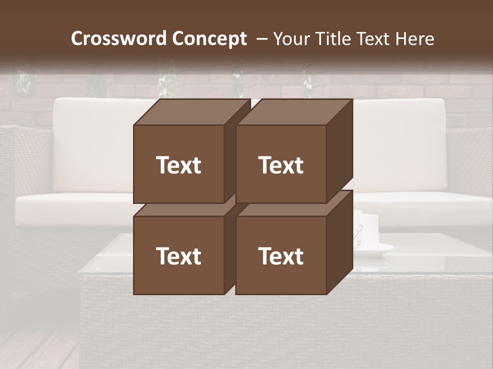 Hardwood Yard Pillow PowerPoint Template