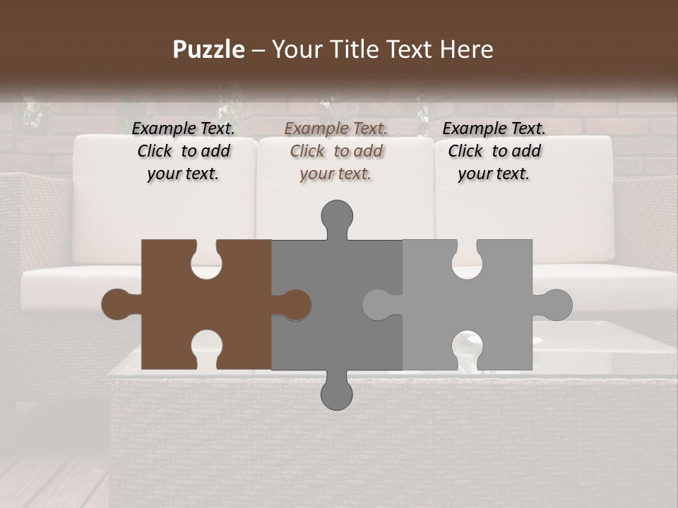 Hardwood Yard Pillow PowerPoint Template