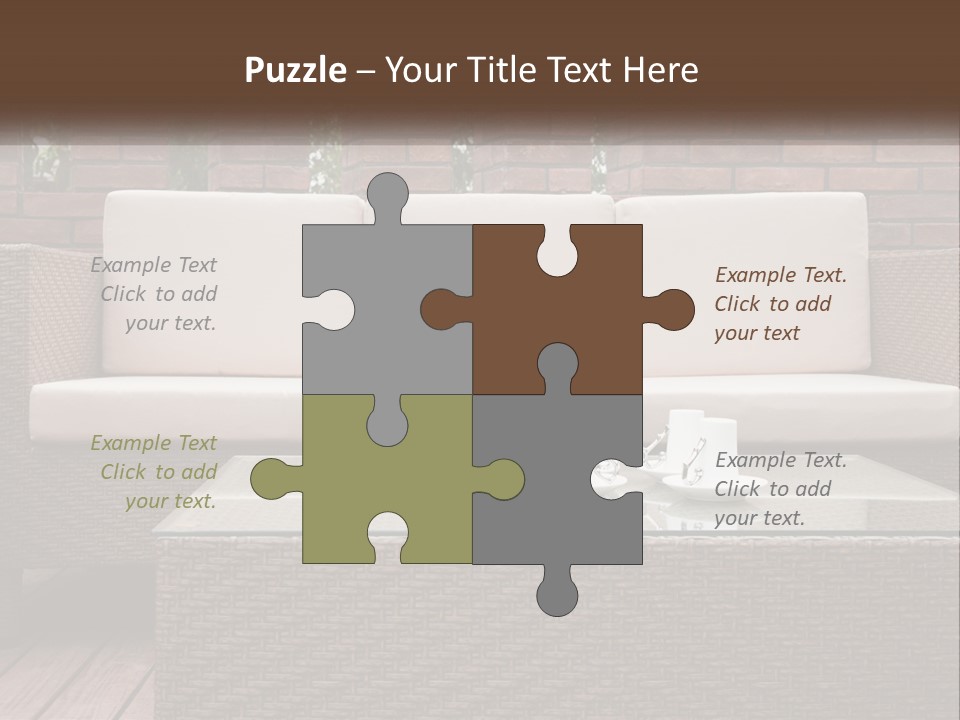 Hardwood Yard Pillow PowerPoint Template