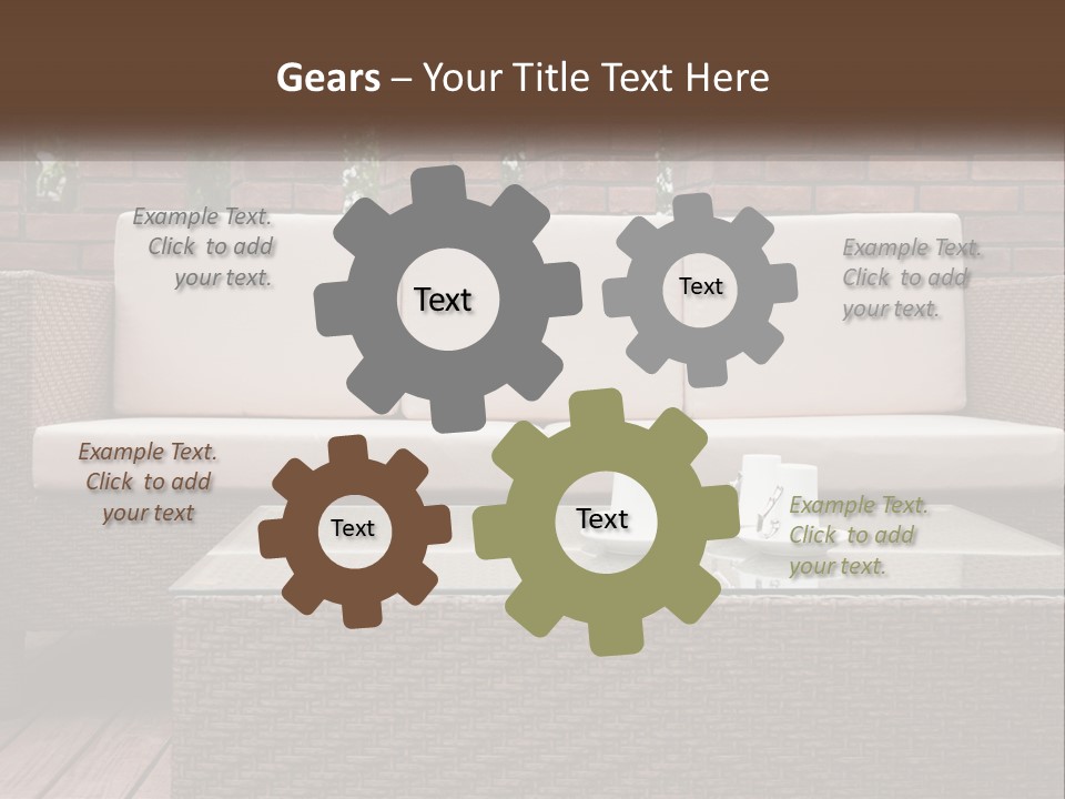 Hardwood Yard Pillow PowerPoint Template