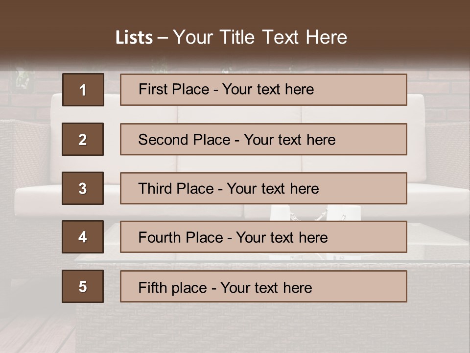 Hardwood Yard Pillow PowerPoint Template