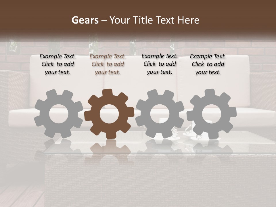 Hardwood Yard Pillow PowerPoint Template