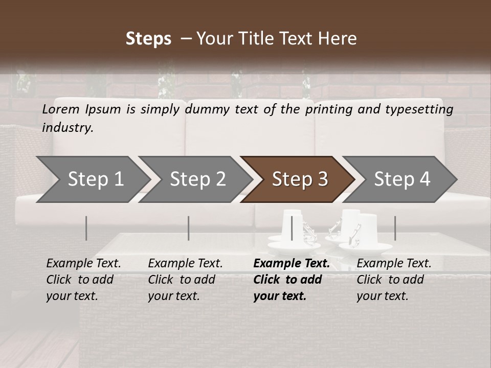 Hardwood Yard Pillow PowerPoint Template