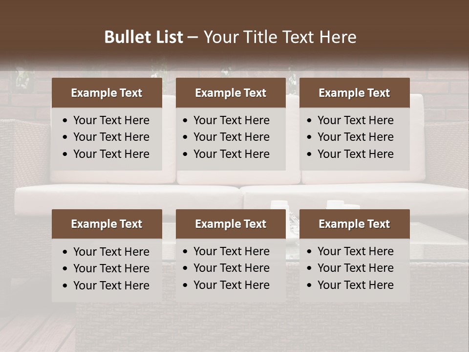 Hardwood Yard Pillow PowerPoint Template