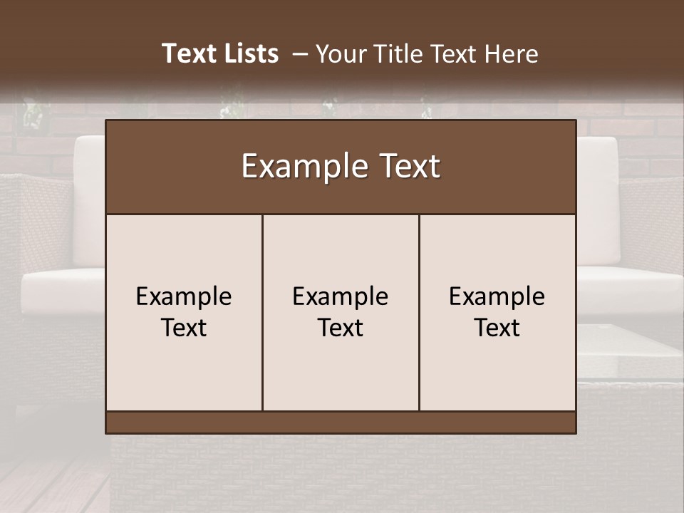 Hardwood Yard Pillow PowerPoint Template