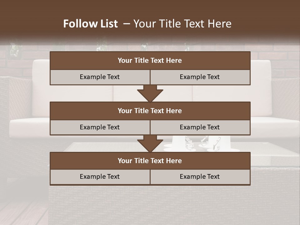 Hardwood Yard Pillow PowerPoint Template