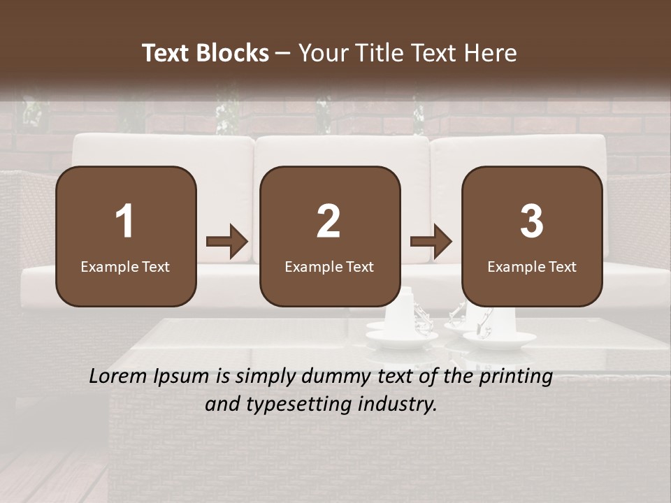 Hardwood Yard Pillow PowerPoint Template