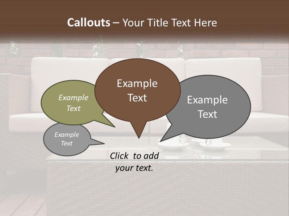 Hardwood Yard Pillow PowerPoint Template