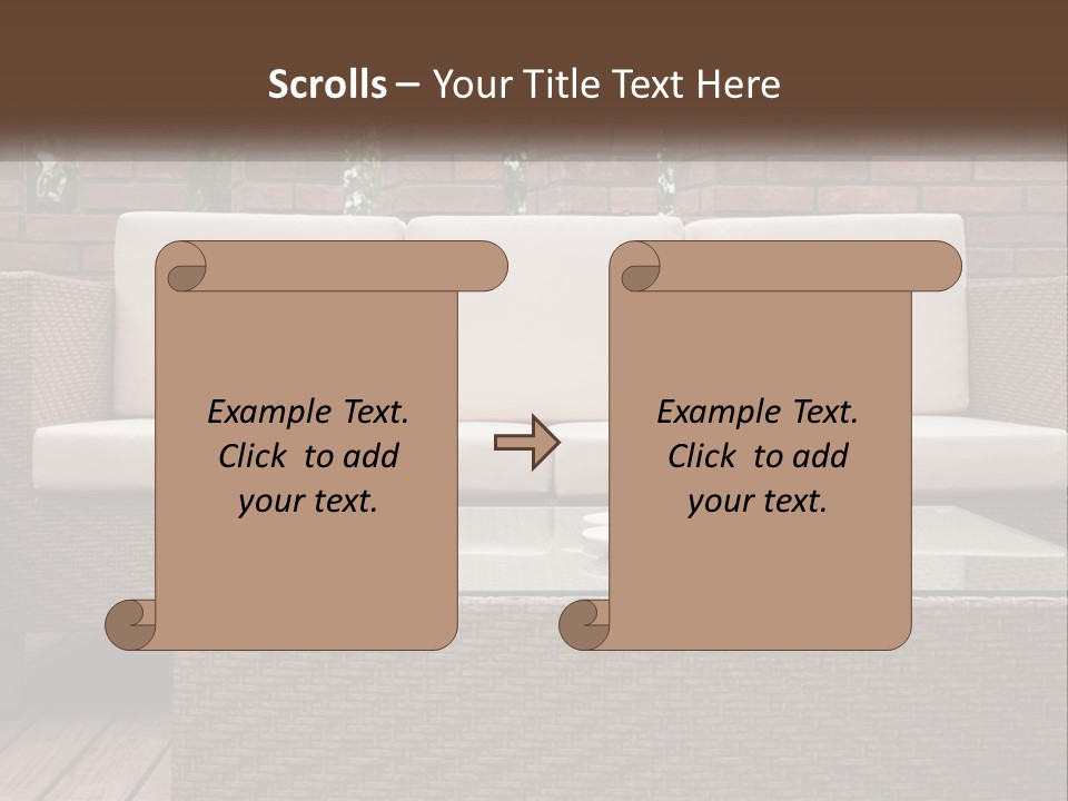 Hardwood Yard Pillow PowerPoint Template