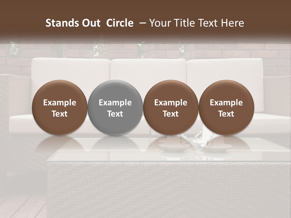 Hardwood Yard Pillow PowerPoint Template