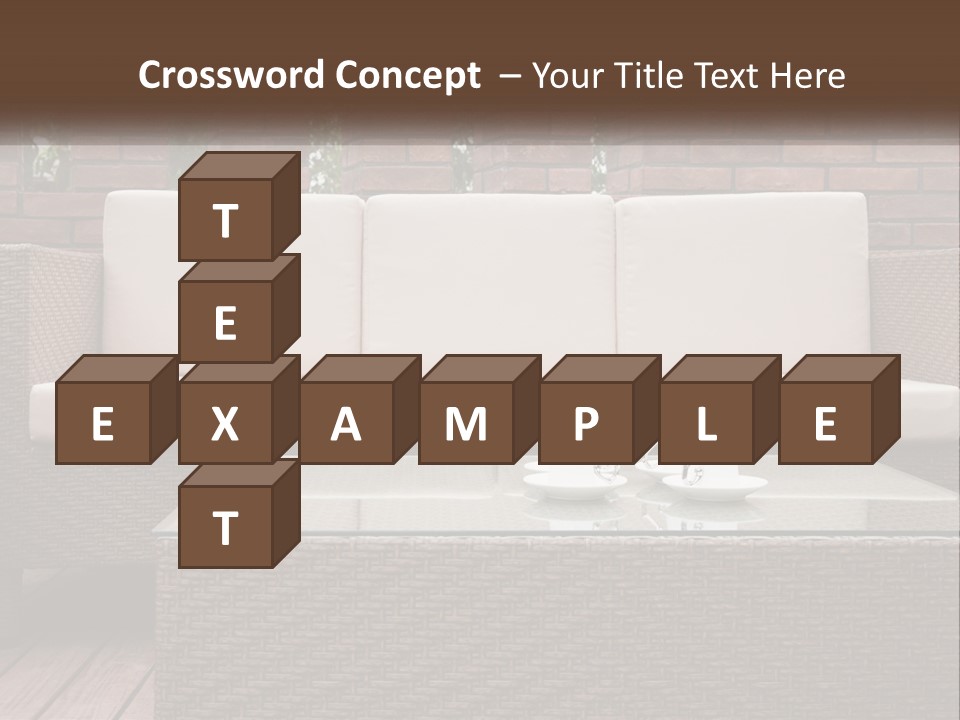 Hardwood Yard Pillow PowerPoint Template