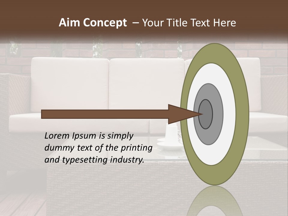 Hardwood Yard Pillow PowerPoint Template