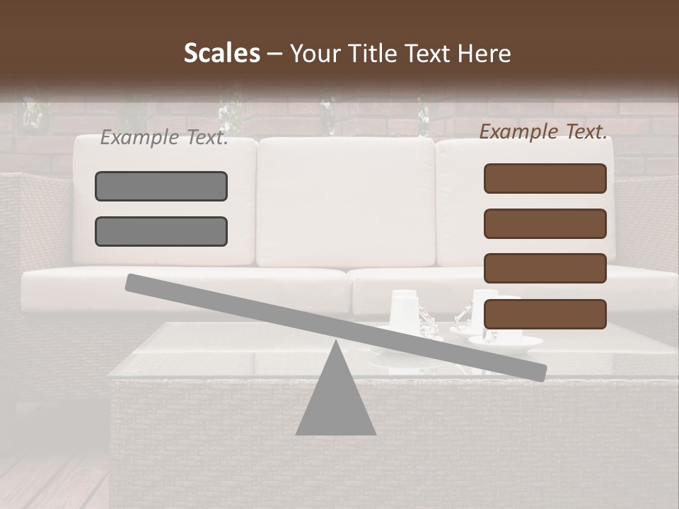 Hardwood Yard Pillow PowerPoint Template