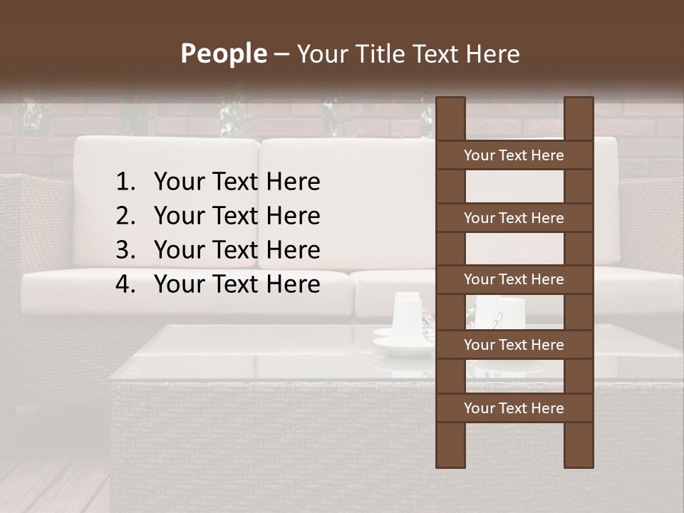 Hardwood Yard Pillow PowerPoint Template