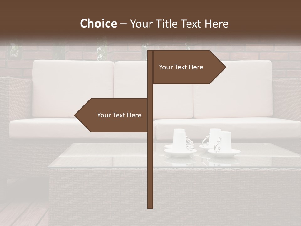 Hardwood Yard Pillow PowerPoint Template