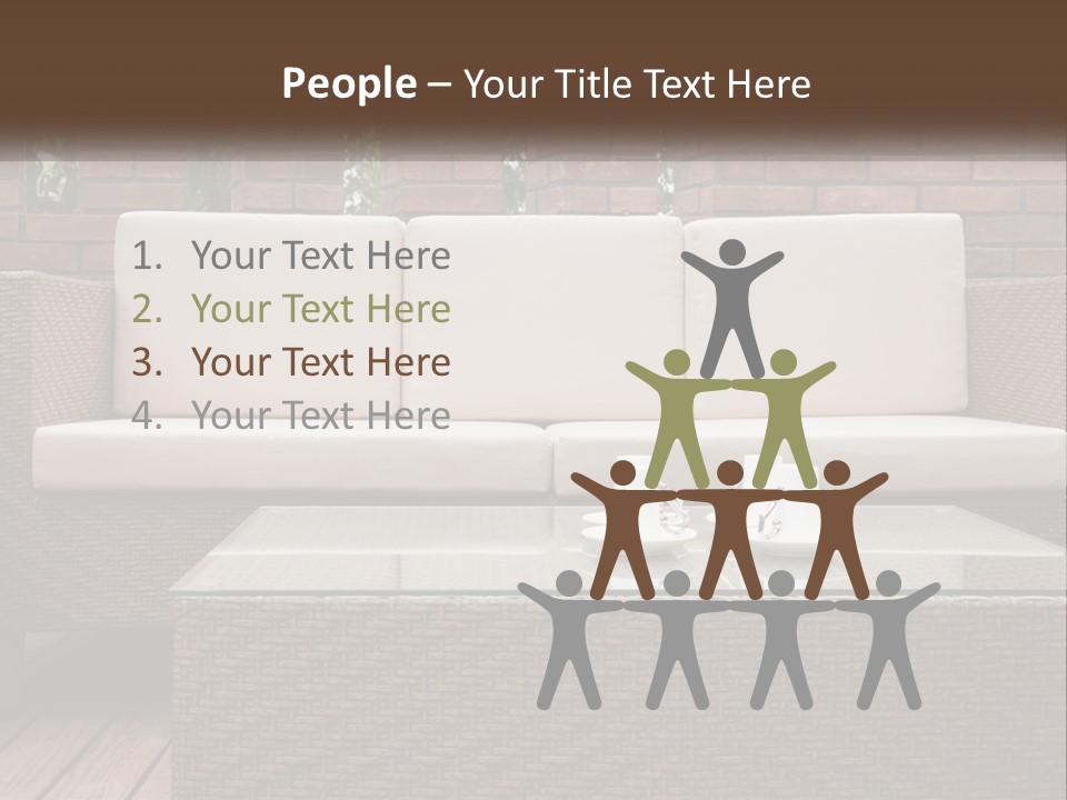 Hardwood Yard Pillow PowerPoint Template