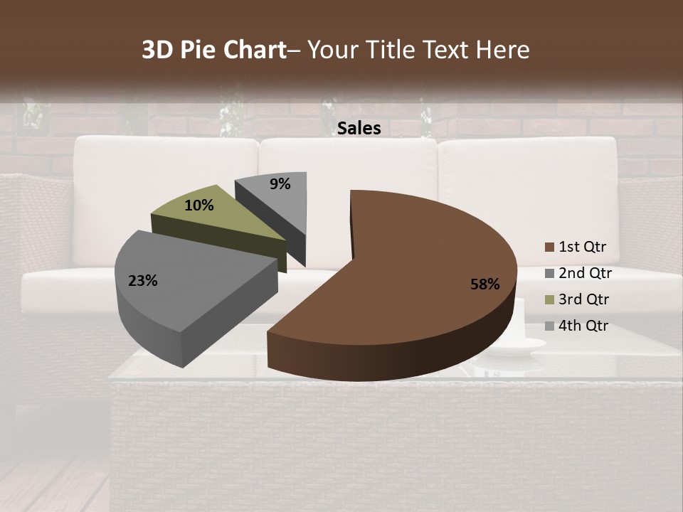 Hardwood Yard Pillow PowerPoint Template