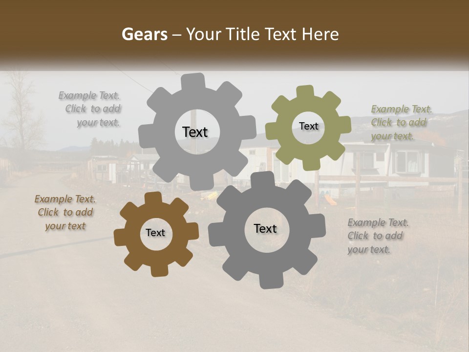 Wire Ruined Income PowerPoint Template
