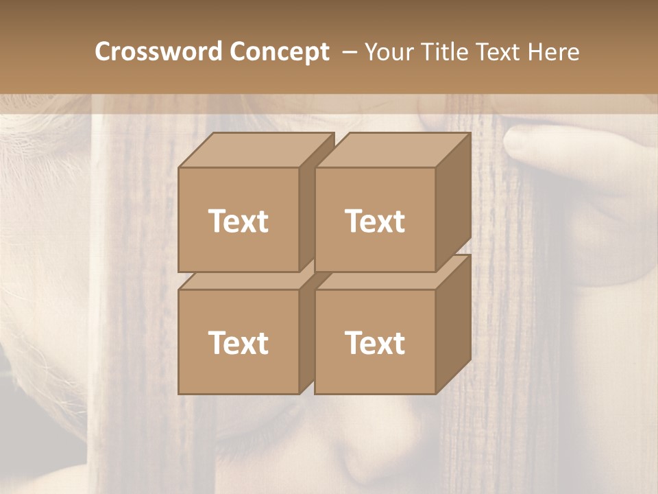 Exhausted Innocence Baby PowerPoint Template