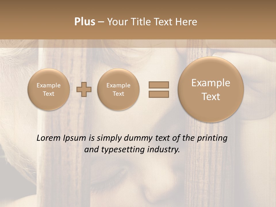 Exhausted Innocence Baby PowerPoint Template