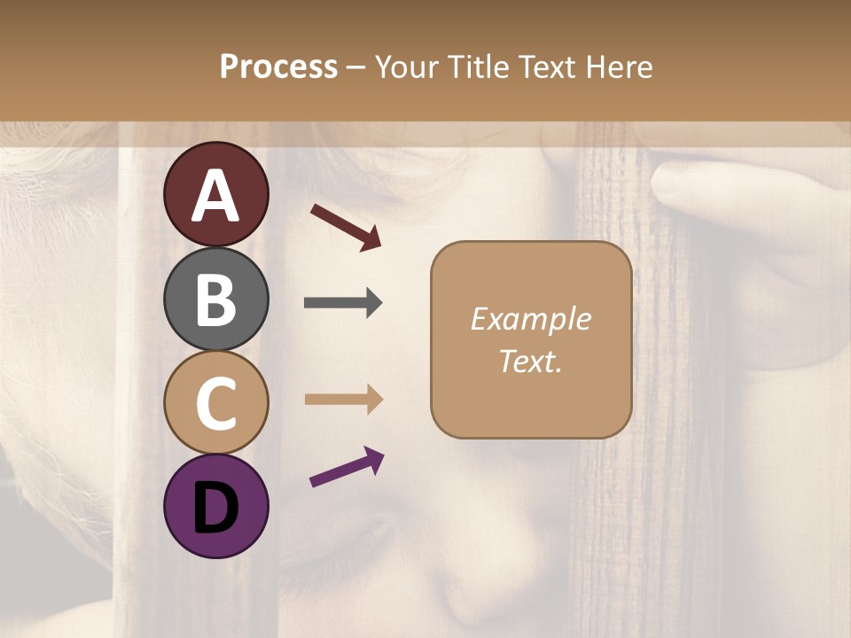 Exhausted Innocence Baby PowerPoint Template